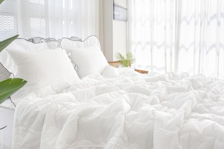 모던 솔리드 60수 프릴 여름이불 세트 SS/Q/K/LK/F