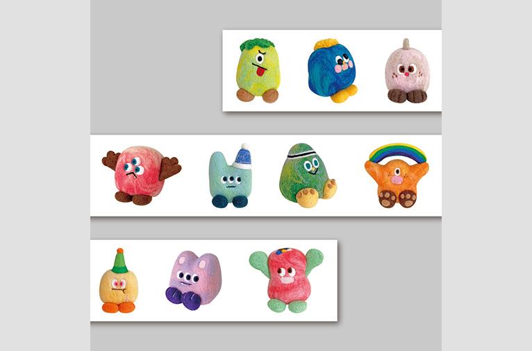 [괴물은 몬스터] 알록달록 괴물 친구들 마스킹테이프 (재입고)