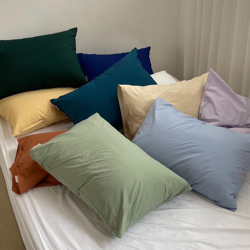 미드나잇 고밀도 코튼 베개커버(40x60/50x70) 10colors