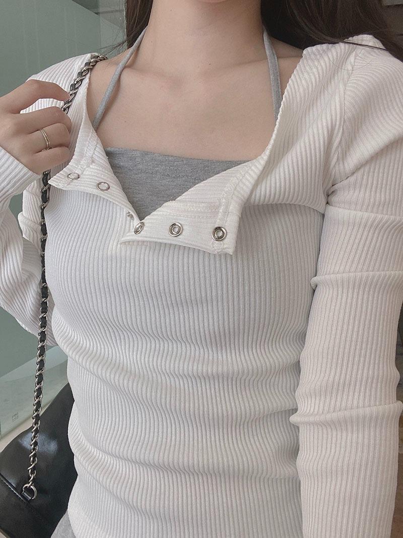 Jenny halter top (제니 홀터 탑) *grey