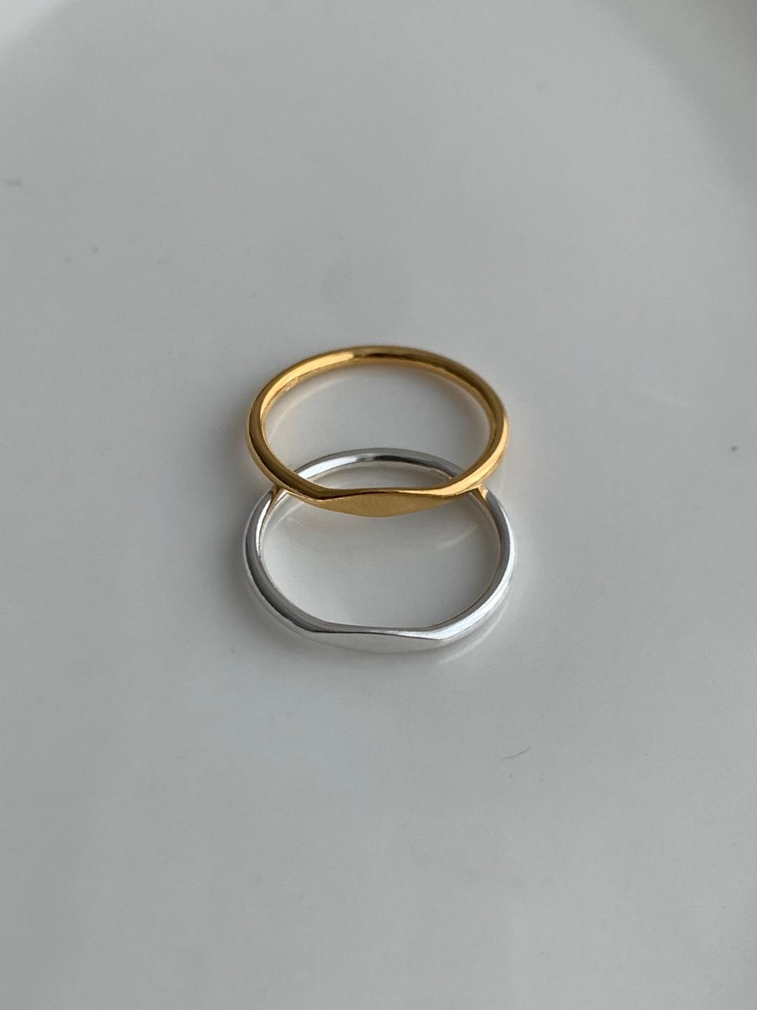 (silver925) Flat basic ring
