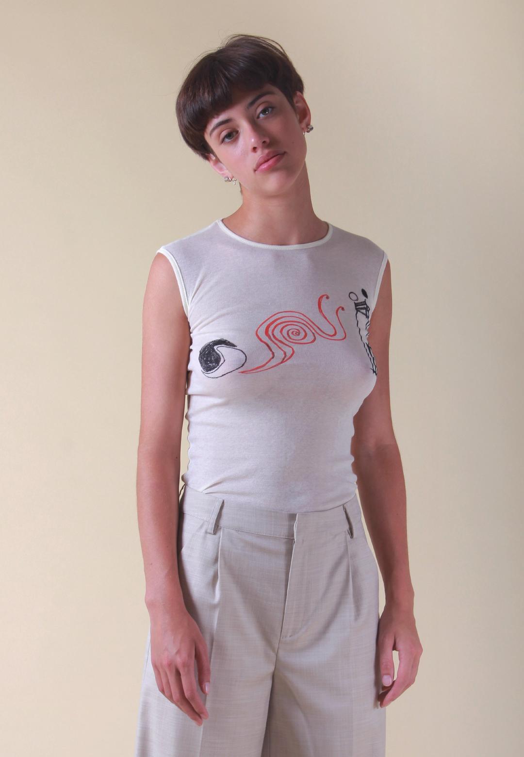 Baserange Mediation Tank - ecru