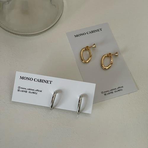 [ 나사형 귀찌 ] 15K 도금 골드 민자 볼드 나사형귀찌