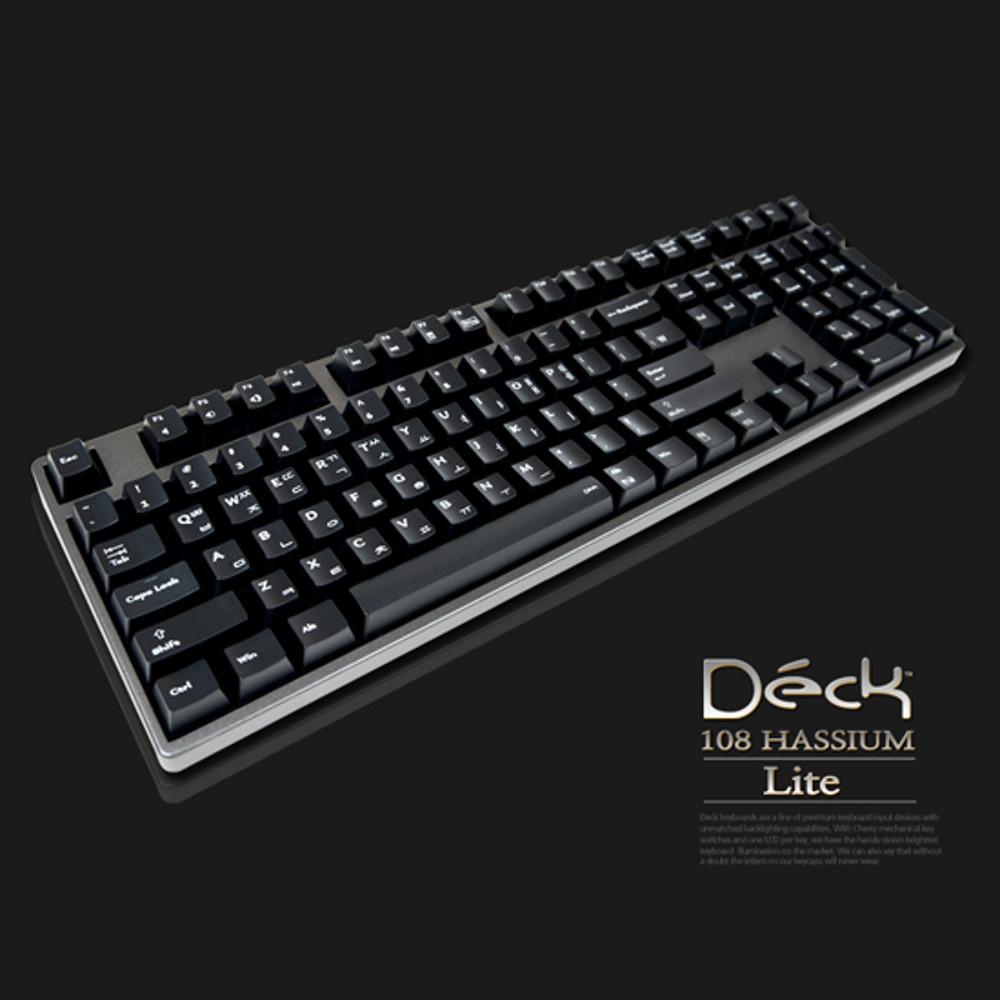 DECK 덱 키보드 / 덱헤슘 라이트 CBL-108N 적축 ABS 한글 버젼 / HASSIUM LITE 108 KEY / 기계식 키보드 / 게이밍