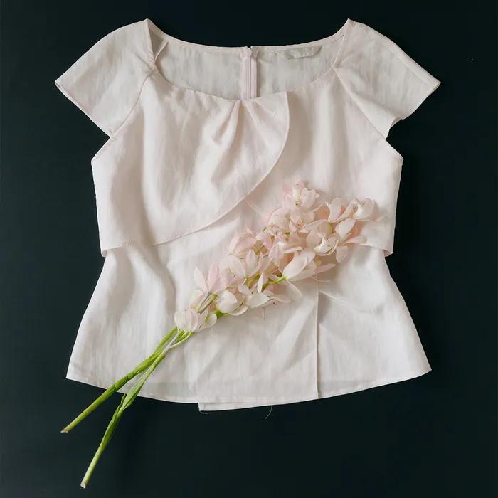 [3rd] FRONT WRAP BLOUSE (4color,2size)