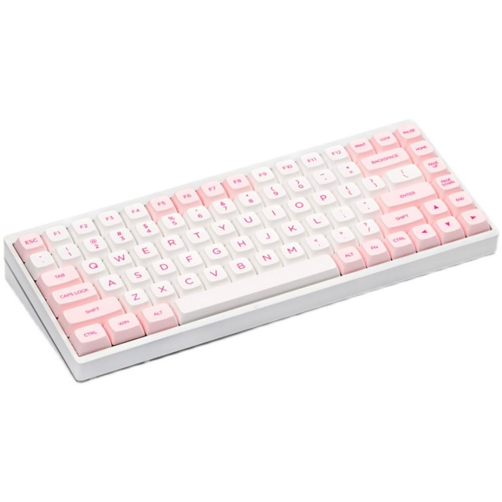 KBDfans 발렌타인 핑크 XDA 염료승화 NP PBT 한성무무 레오폴드 바밀로