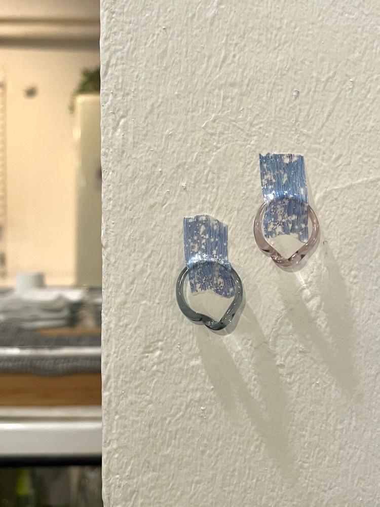 [아크릴 반지] 호마이카 물결 파도 반지 1+1 set_마을엔