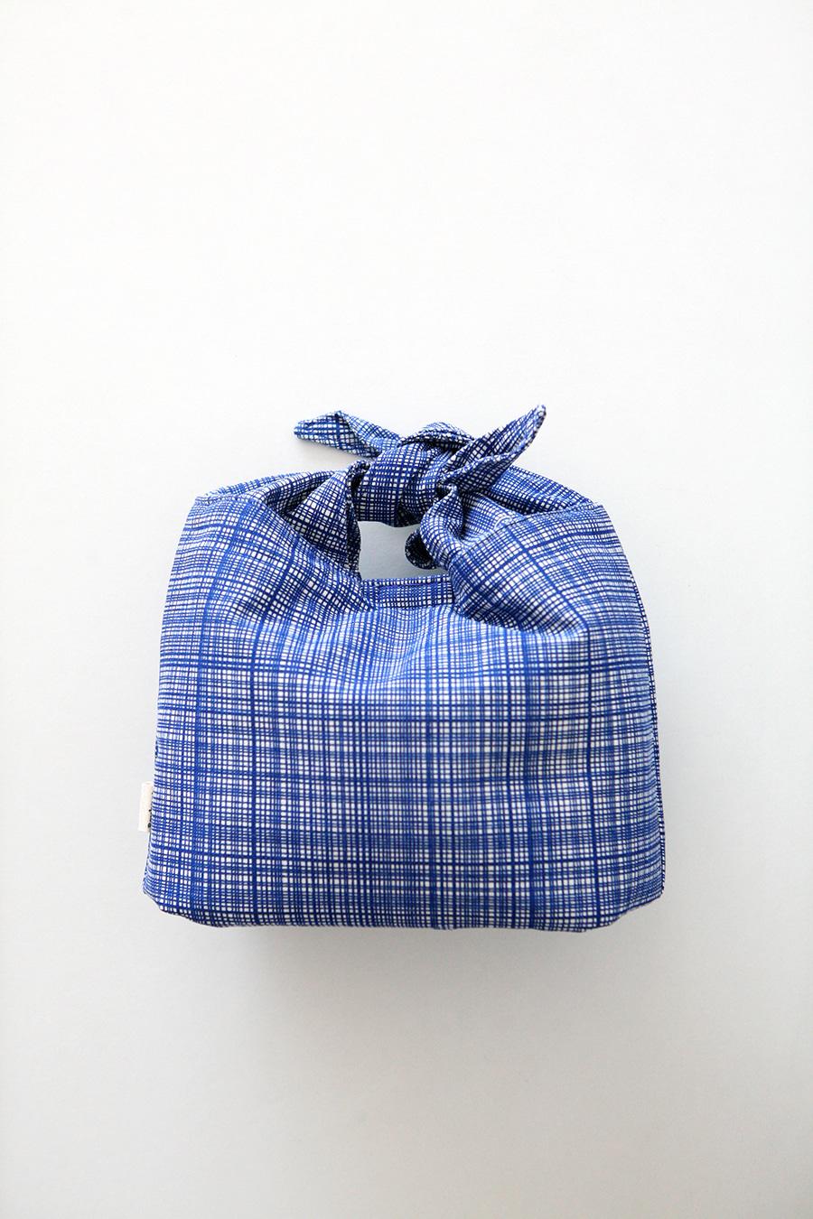 Lunch Bag Linen/Polyester 보냉백 BLUE