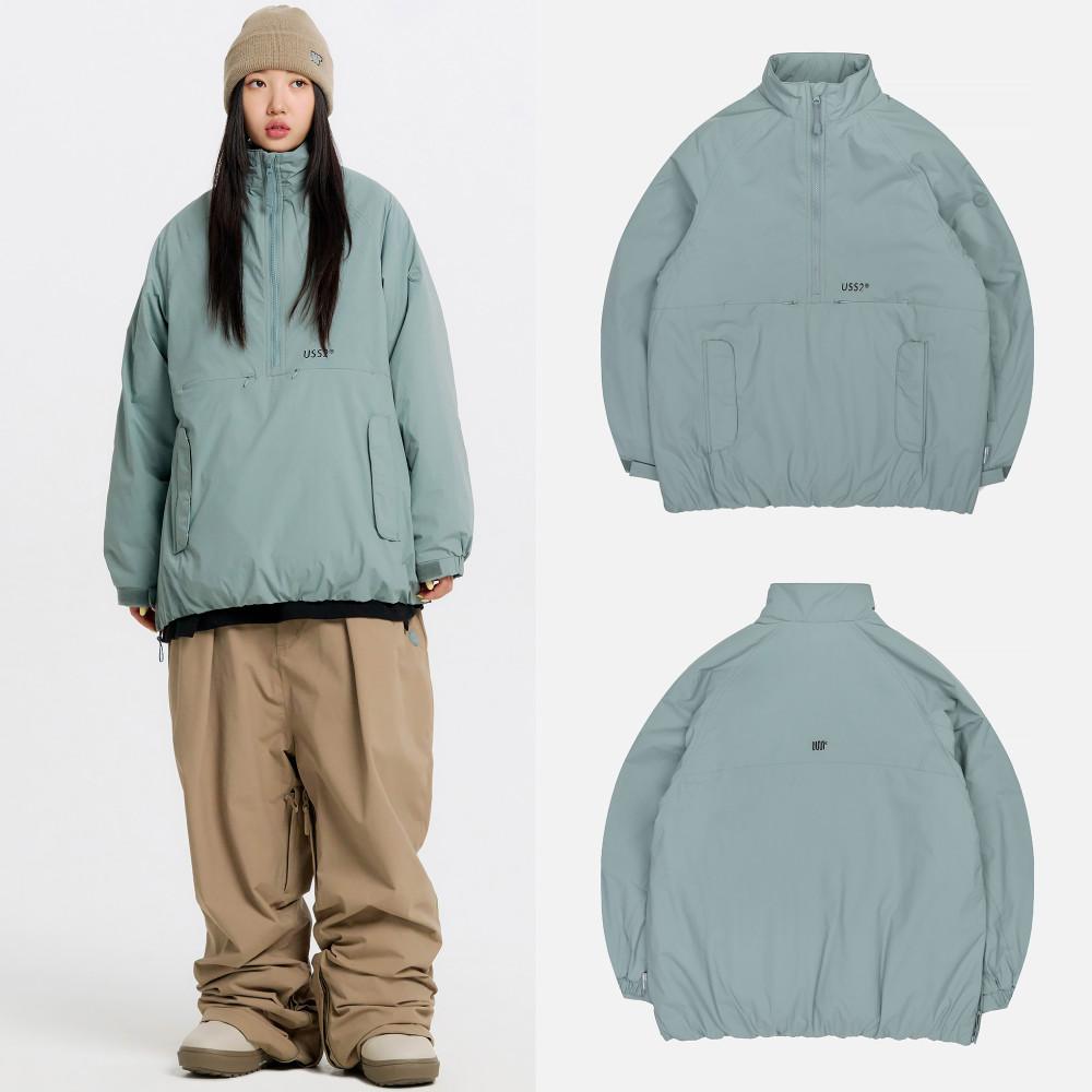 2324 어스투 에센셜 하이넥 풀오버 스노우보드복 자켓 ASH BLUE