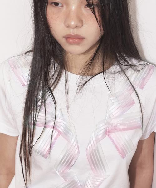 리본 티셔츠 (pink)