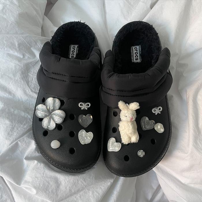 리틀림 행운토끼 실버 네잎클로버 슬리퍼 파츠 12pcs세트