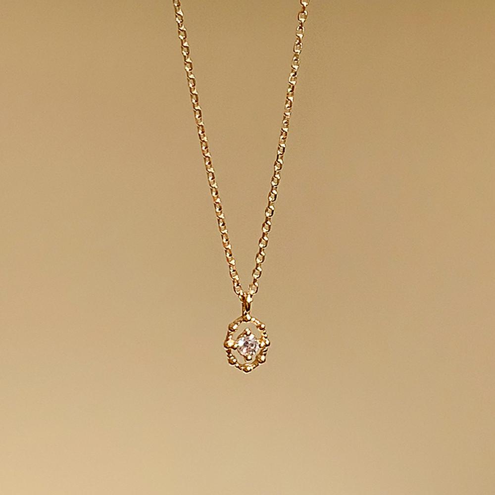 14k 미드나잇 큐빅 펜던트 목걸이 여자명품목걸이 여자친구100일선물