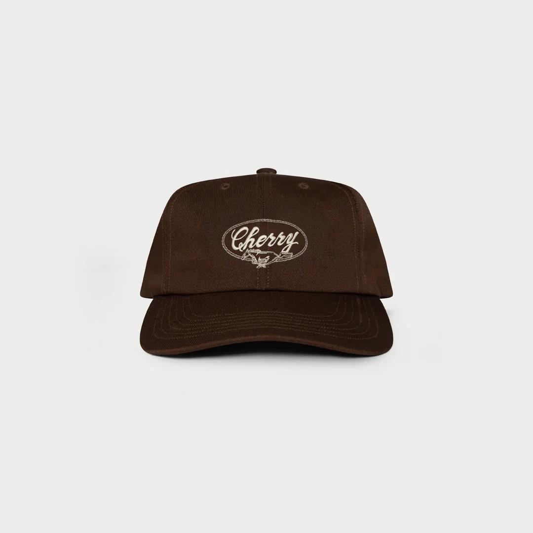 [CHERRY LA] HORSE POWER UNSTRUCTURED HAT_BROWN