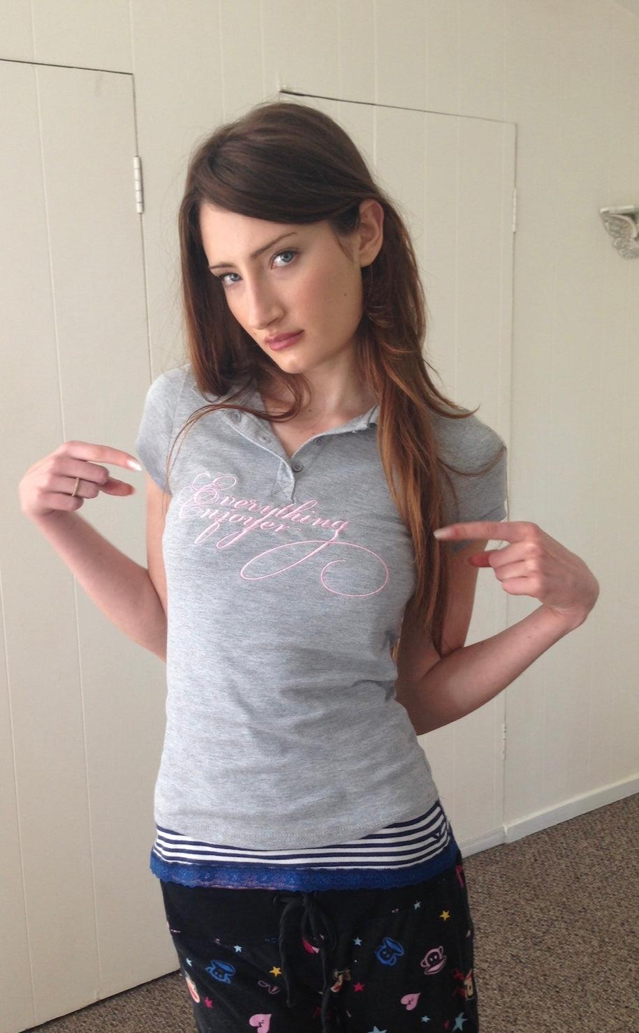 Everything Enjoyer Polo - Pink / S