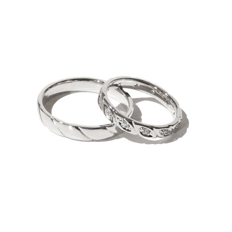 Baguette couple ring