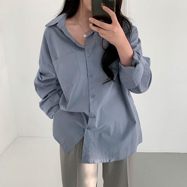 베이델리 2만장돌파] 내추럴한 텍스쳐 [오버핏]노멀셔츠 3color