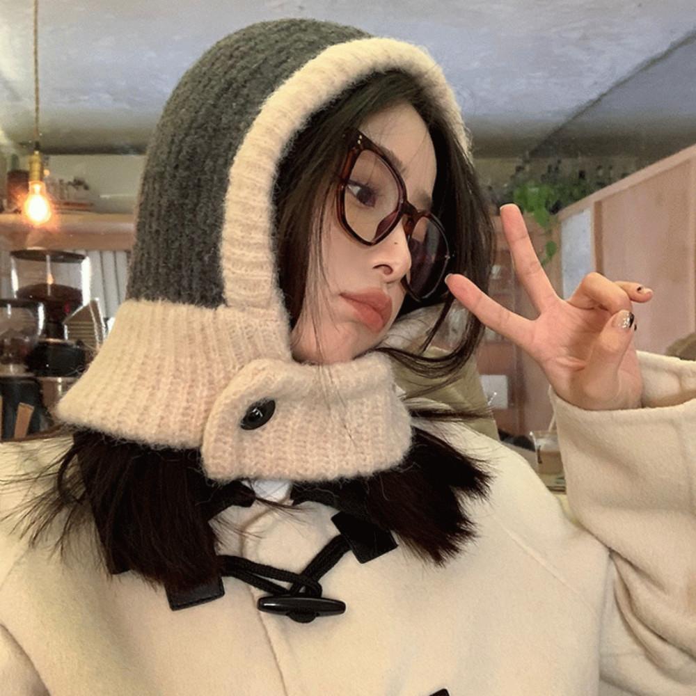 양모20% 남녀공용 방한용품 후드넥 워머 바라클라바