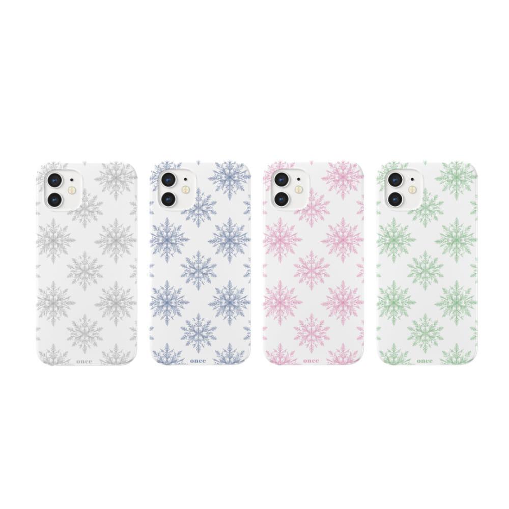 [폰케이스] 눈송이 화이트 겨울 눈 맥세이프 z플립6  아이폰15 16 프로맥스 S24