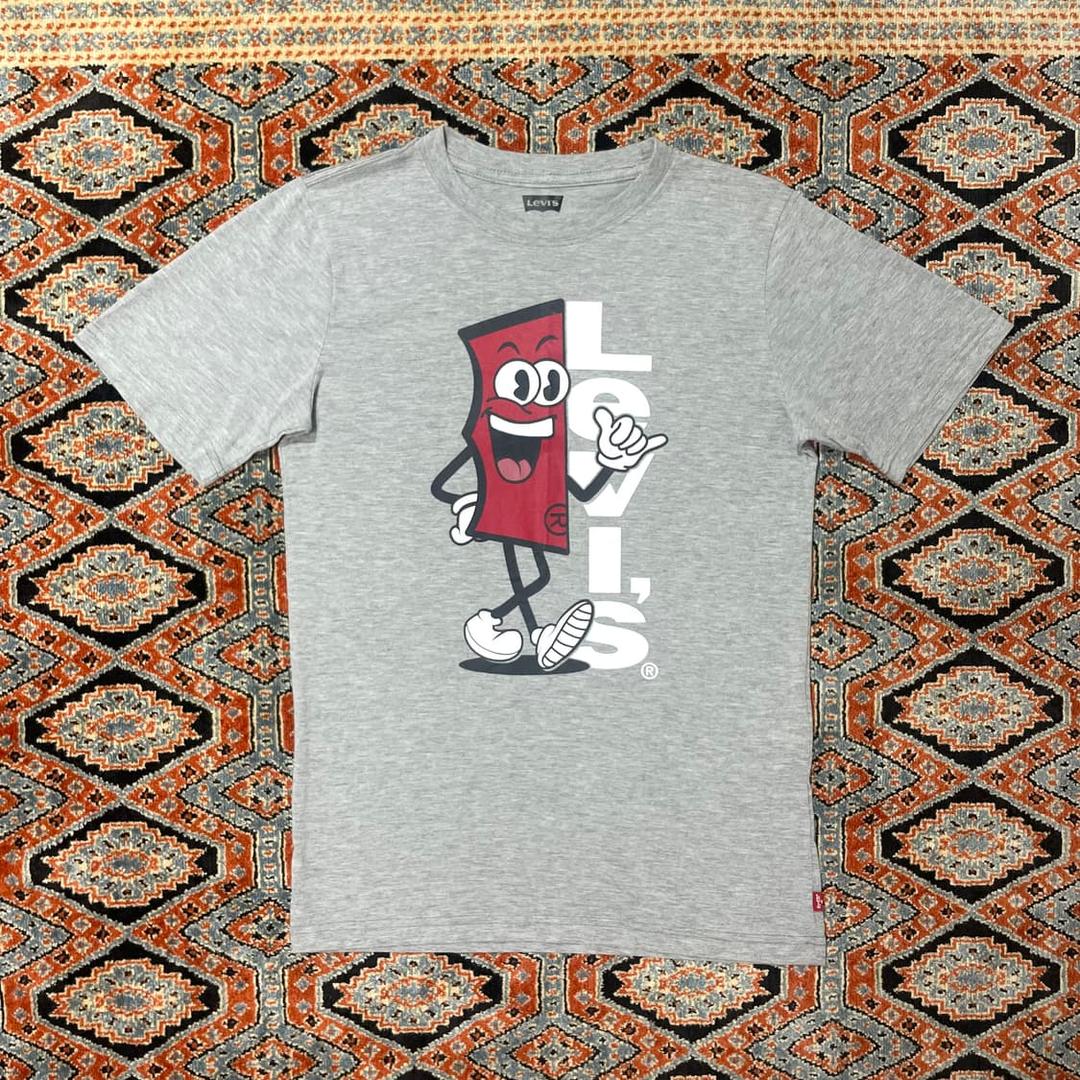 리바이스 캐릭터 로고 그레이 반팔 티셔츠 여성XS 12-13yrs | 후루츠패밀리