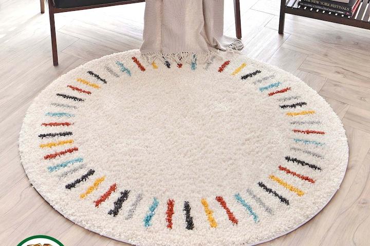 [10%쿠폰]유럽직수입 다프네 코지 카페트 원형 러그 2size 2colors