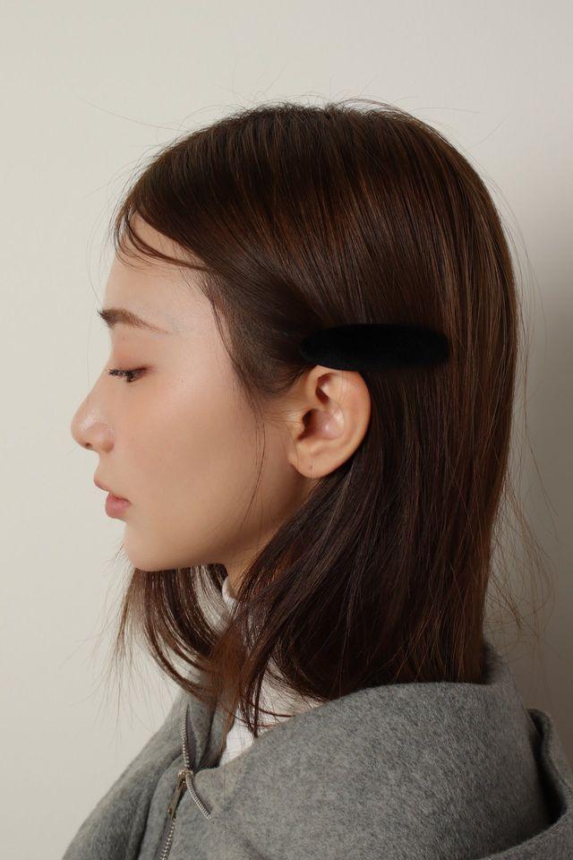Velvet Mini Oval Hairpin 4colors 겨울 미니 머리핀 집게 헤어핀 hp벨벳 타원 삔NYU