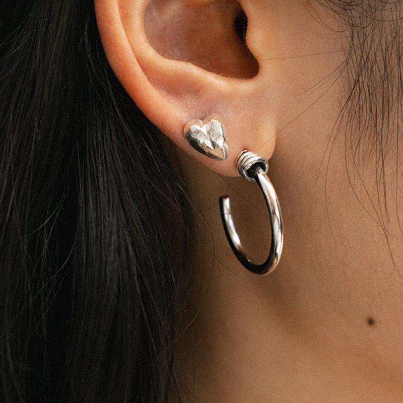 Tiny love earring