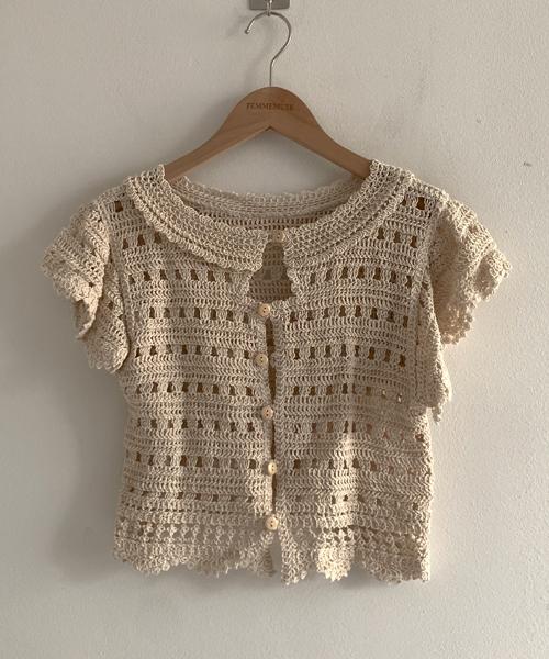 팜므뮤즈 (Vintage)Mori Vintage Knitting Cardigan