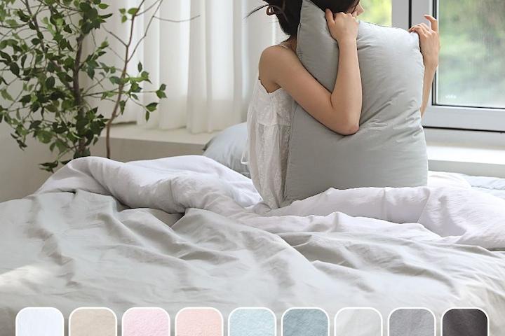 냉감출시!호텔침구 클린코튼 고밀도60수 여름&간절기&사계절 옥수수솜 차렵이불세트 9색상