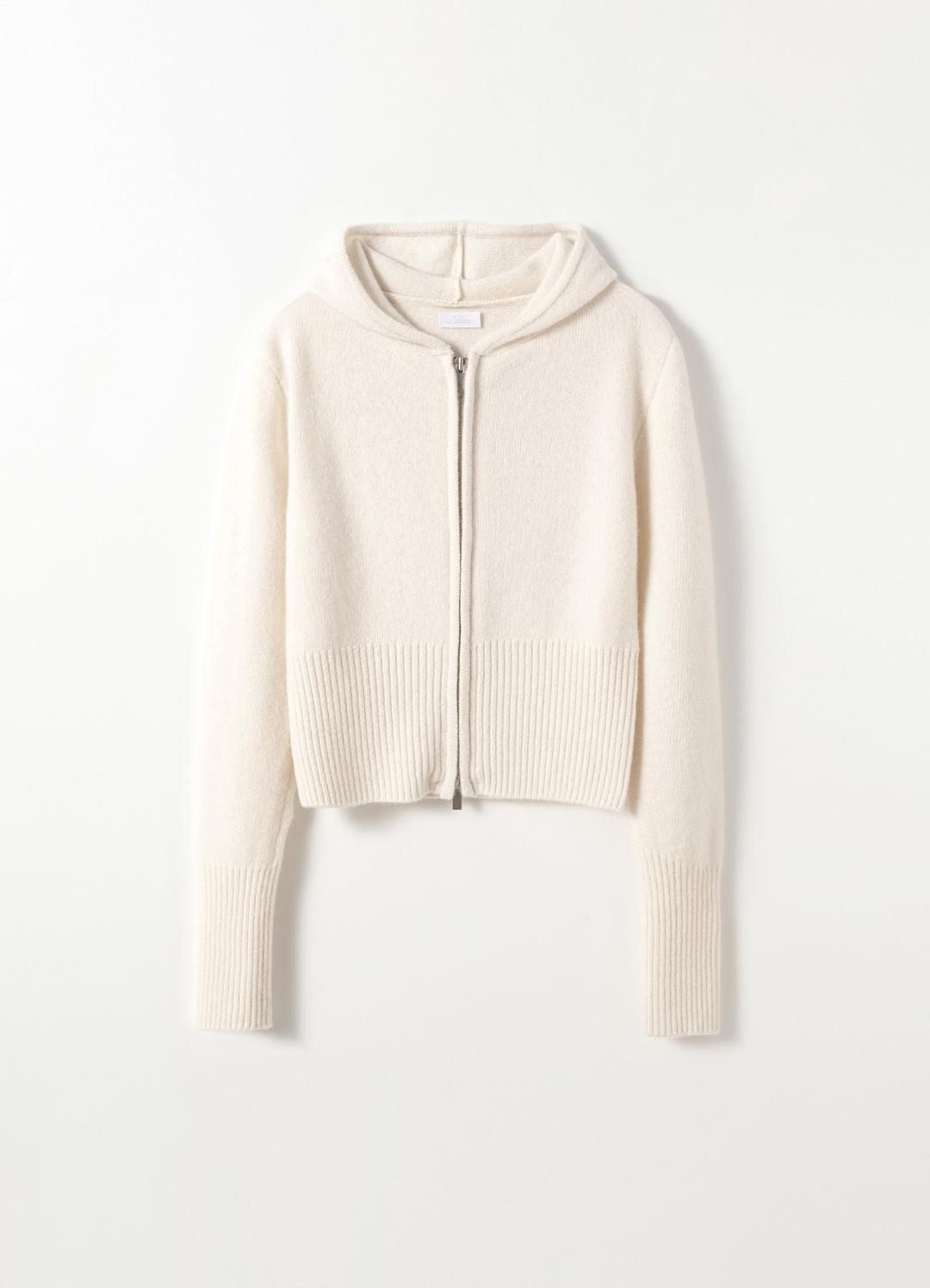 Cash Wool Hood Zip-up(Ivory)