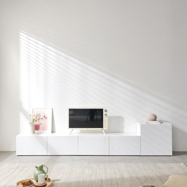 파인 600 1200 1800 2400 거실장 세트 티비다이 TV장 티비선반 수납장 TV거실장