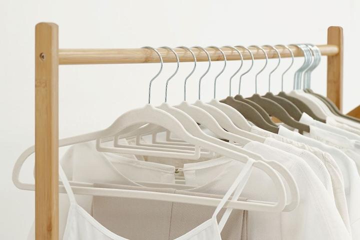 아이보리 출시! 매직 논슬립 일반형 벨벳 니트 옷걸이 50개 2colors