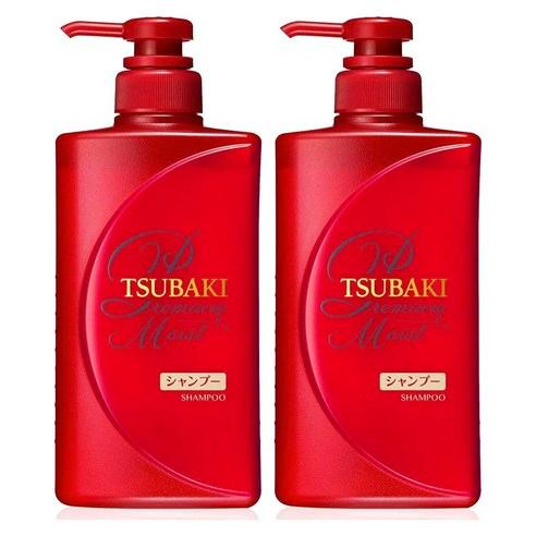 츠바키 프리미엄 모이스트 헤어 샴푸, 490ml, 2개