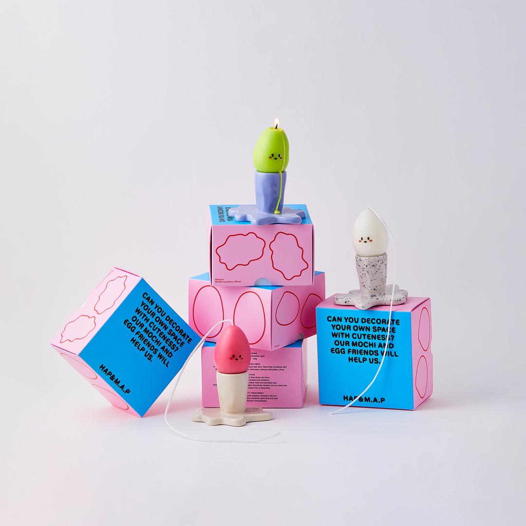 candel holder+egg candel(3colors)