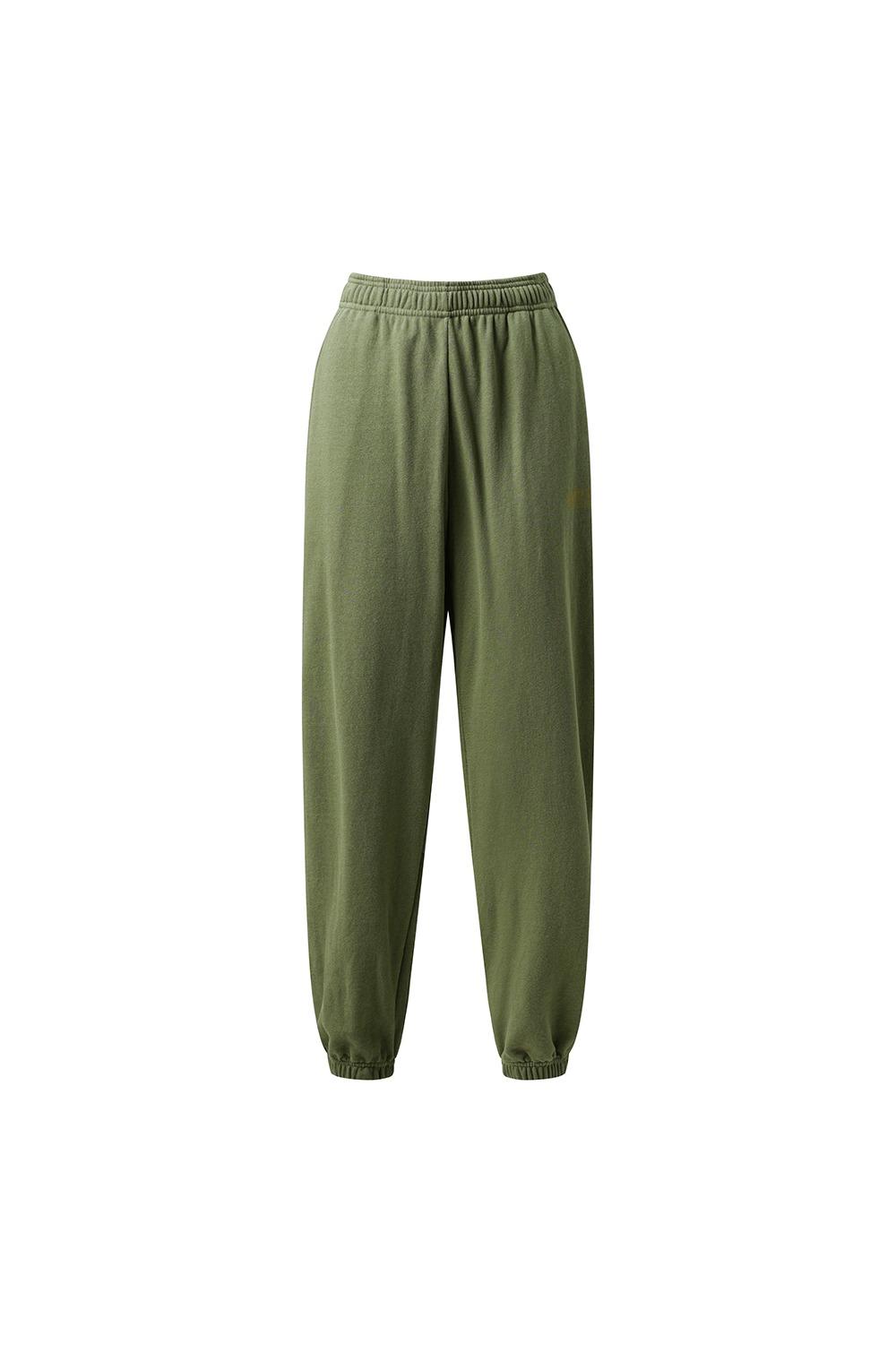 vintage printed jogger pants - Khaki