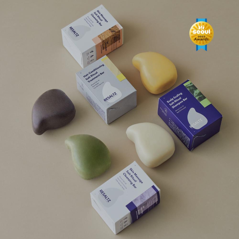 리솔츠 천연 고체 비누 4종 샴푸바 트리트먼트바 클렌징바 바디스크럽바 괄사 마사지 친환경