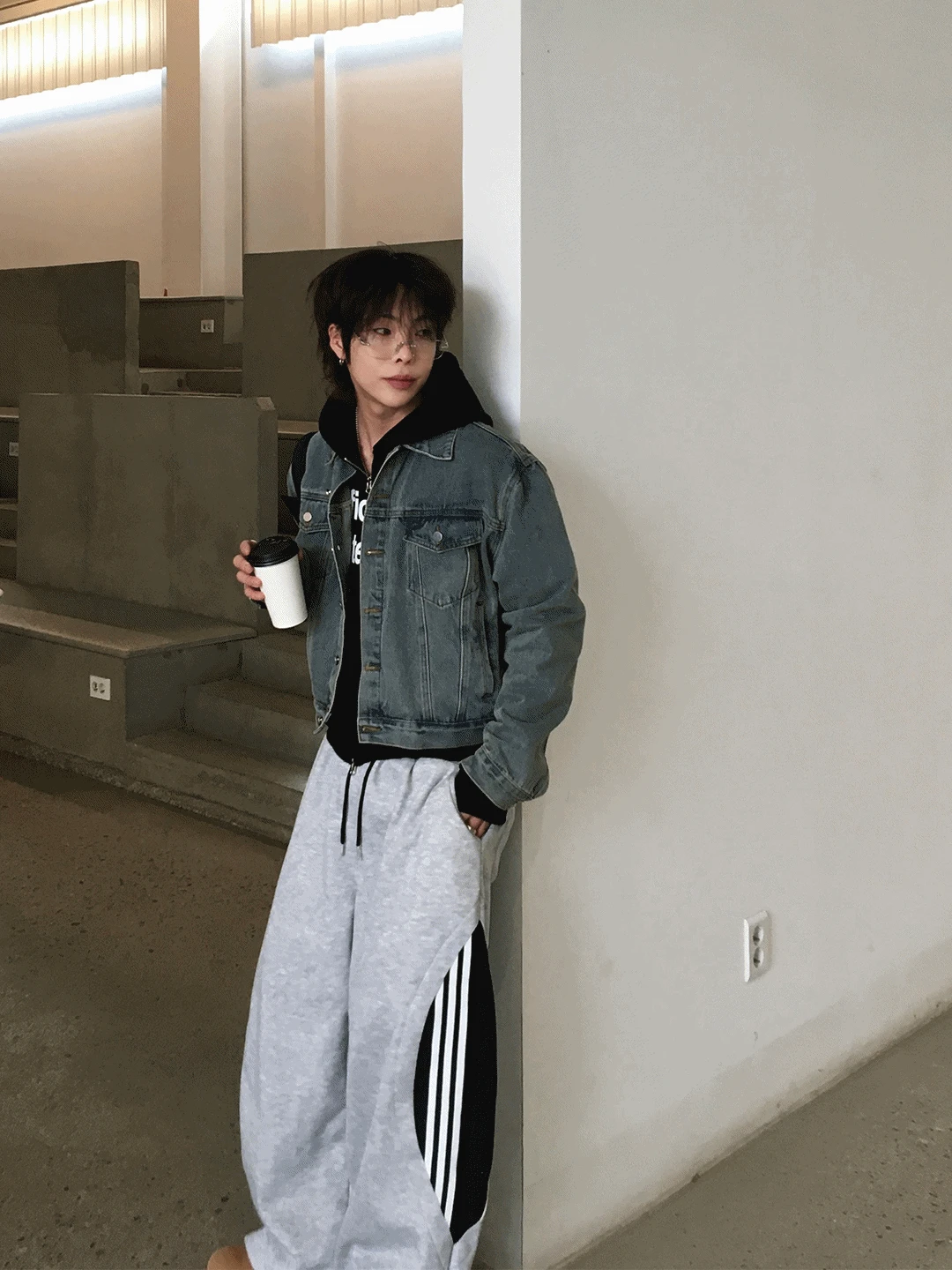 SC 크롭 워시드 데님 자켓