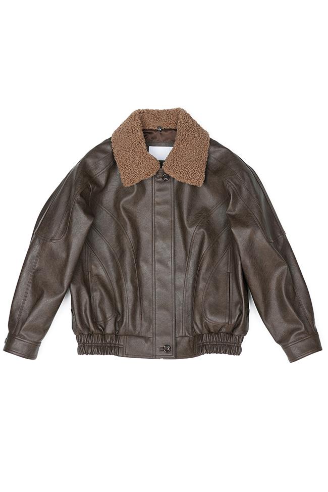 VEGAN FLIGHT LEATHER JACKET
