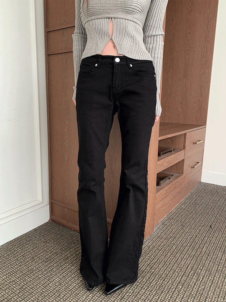 앙크 로우라이즈 슬림핏 부츠컷 pt