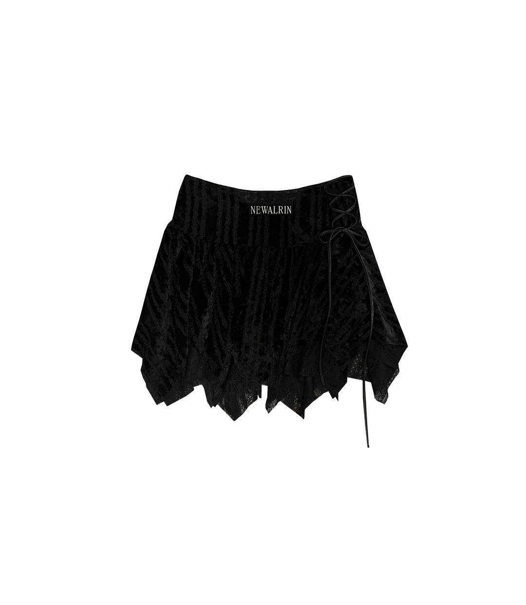 Bella NEWALRIN Embelm velvet String skirt