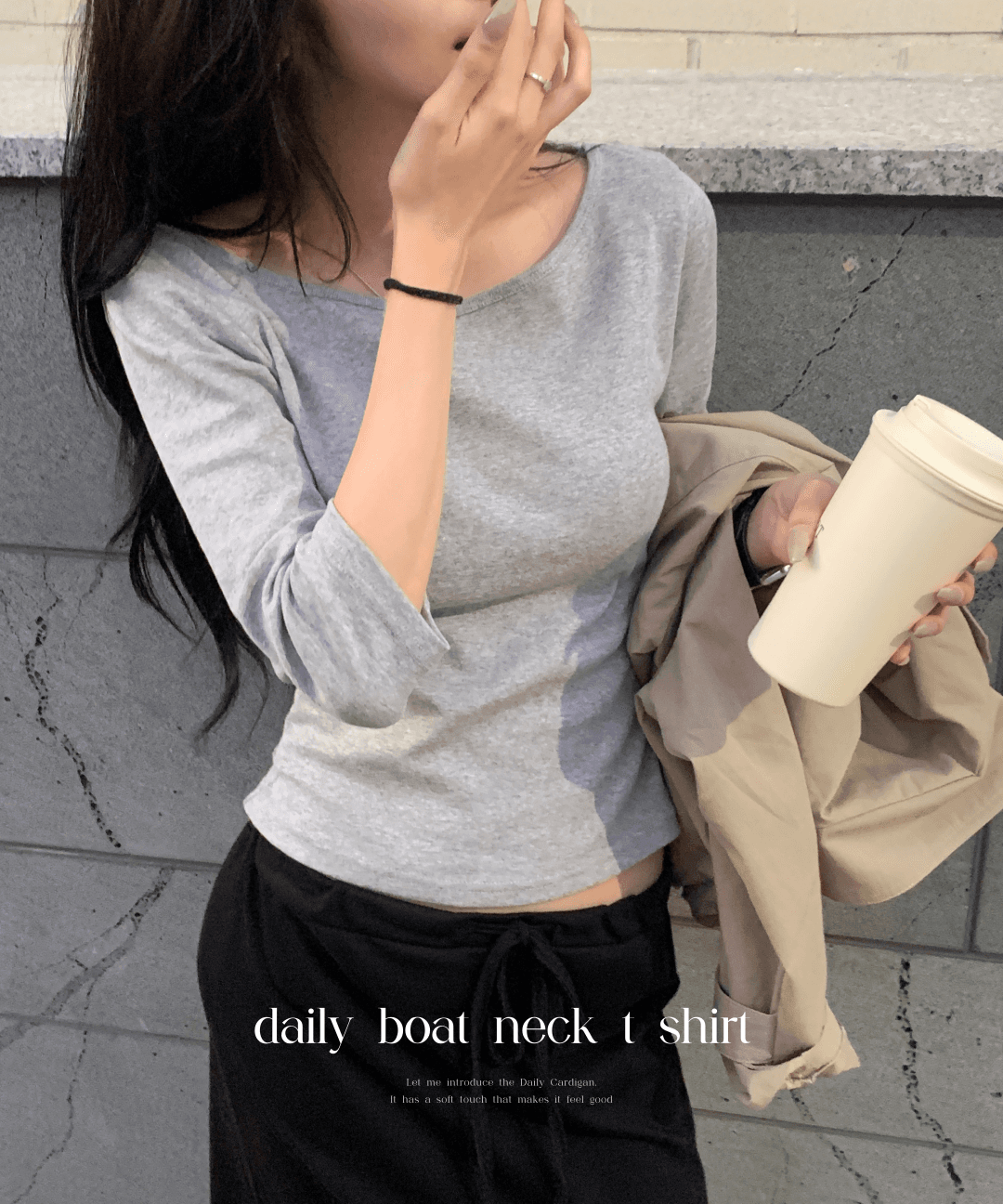 딜라잇문 [MD강추🧡/여리핏] 루시나 7부 코튼 보트넥 티셔츠/7부티셔츠/이너티셔츠/기본티셔츠/오늘출발/당일발송/봄티셔츠/봄7부티셔츠/u넥티셔츠