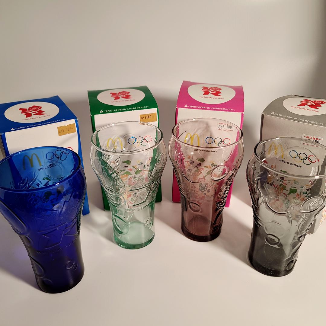 [재입고] McDonald's & Coca Cola 2012 London Olympic glass 6 color 런던올림픽 월드와이드 파트너 글라스 6종