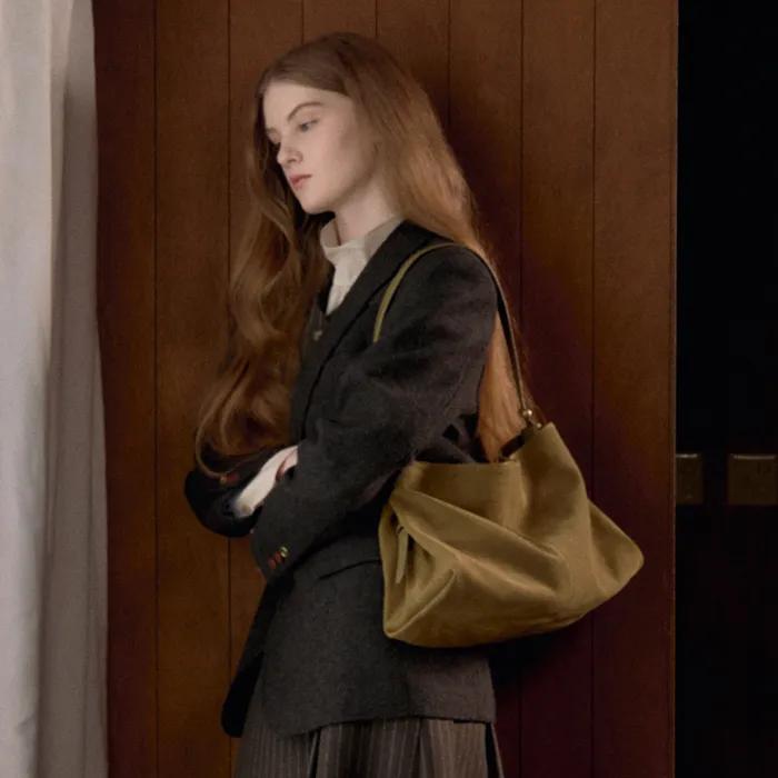 Sac Lucien Suede KhakiBeige