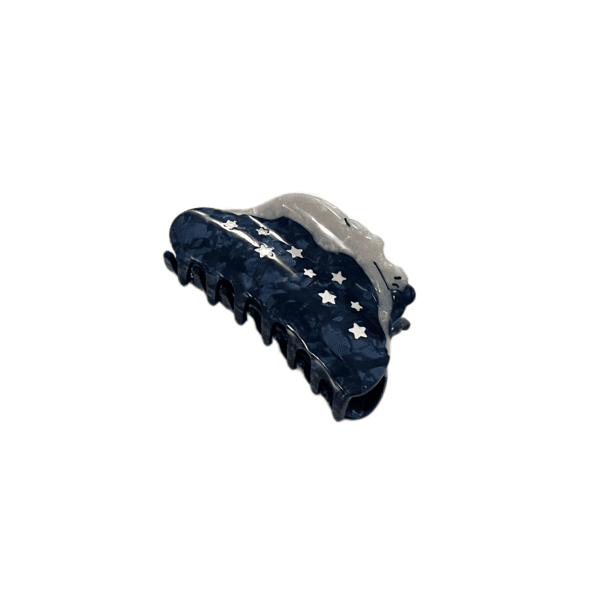 [viviflo select] blue star celluloid hair clip / 셀룰로이드 별 집게핀