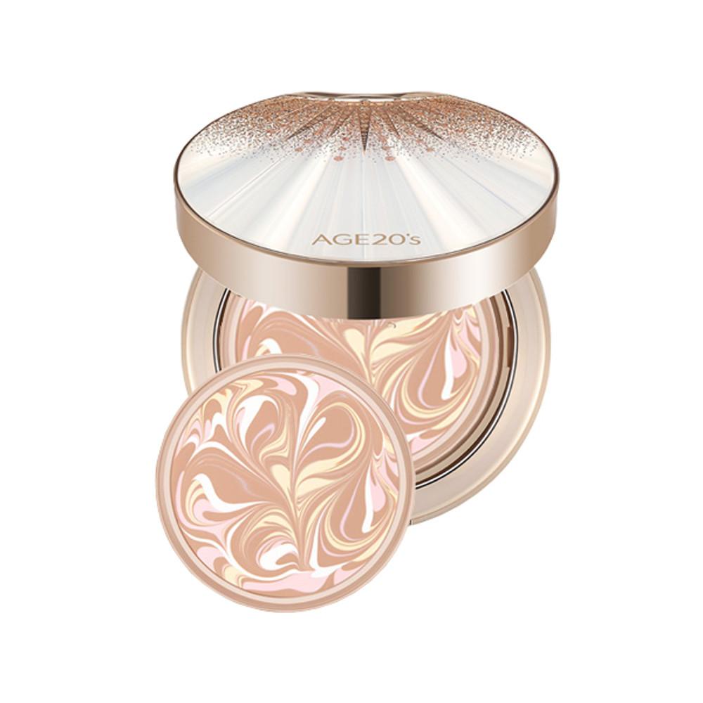 에이지20s 팩트 최신상 오로라 HG 에센스 커버 팩트 골드 에디션 본품+리필