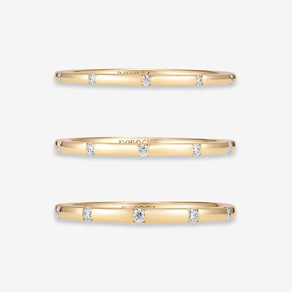 14k,18k 모이사나이트 올데이 반지(3type)