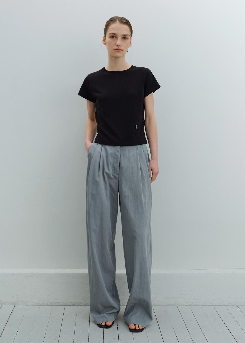 [3차] Summer loose slacks (blue gray)