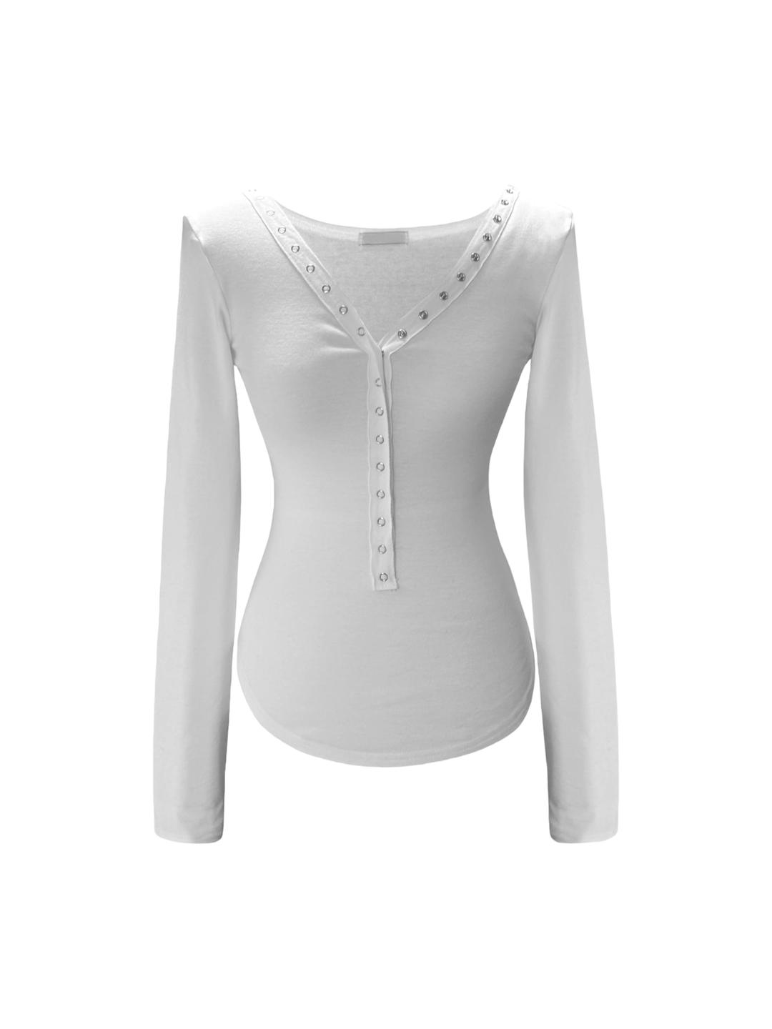 Snap Button Cardigan T-shirt