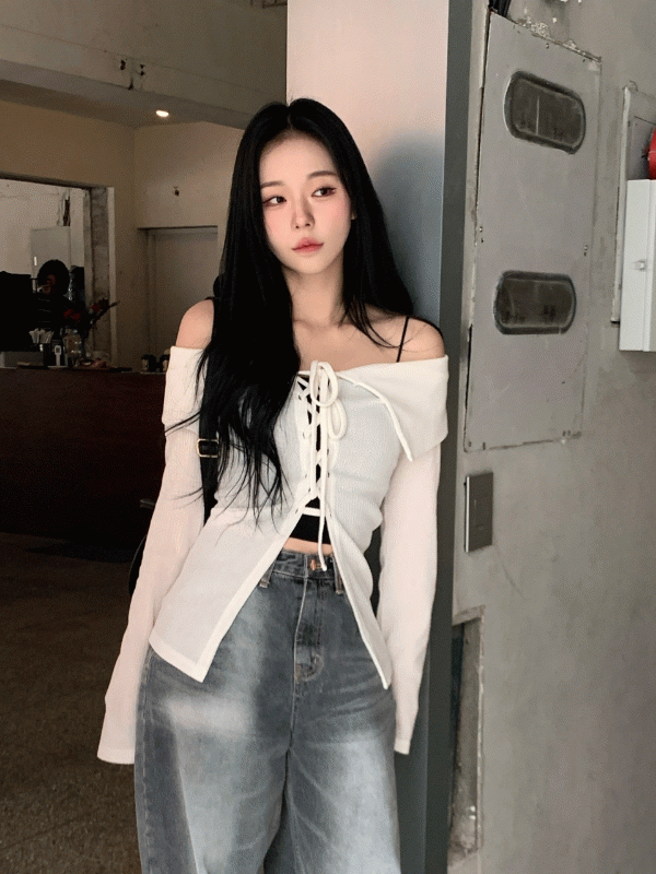 비긴 코르셋 슬림 오프숄더 (3color)