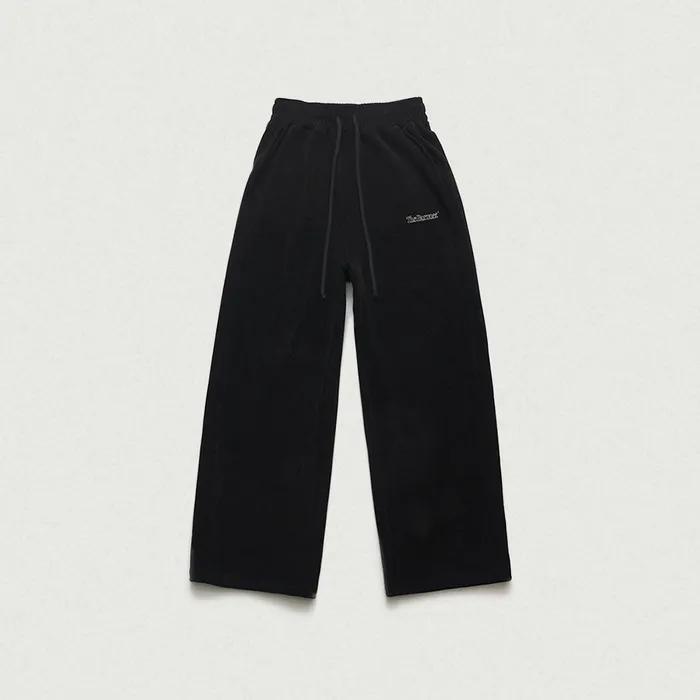 Puffy Terry Drawstring Pants_Black