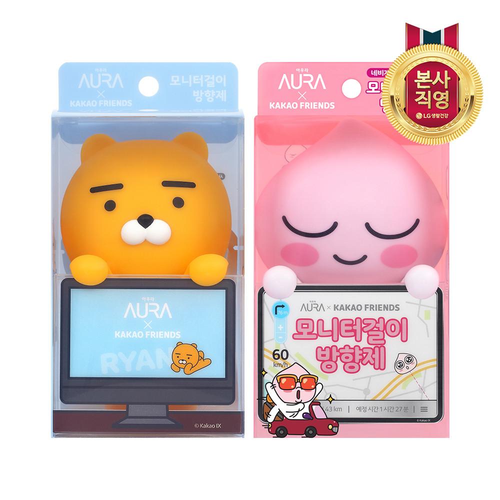 카카오프렌즈 라이언 어피치 모니터 걸이형 방향제